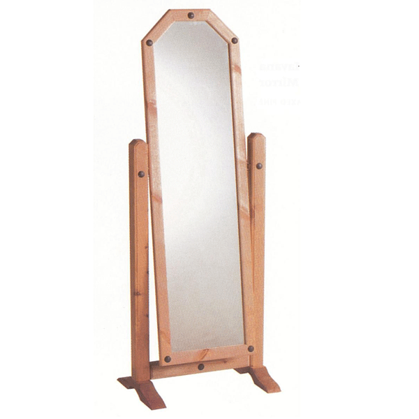 Waltham Solid Waxed Light Pine Cheval Mirror - Natural - Sigrid Mills