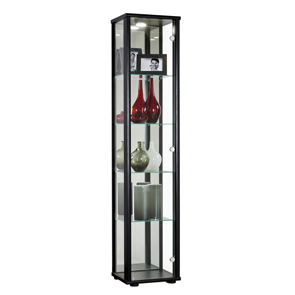 Everleigh 1 Door Display Rack - Black - Sigrid Mills