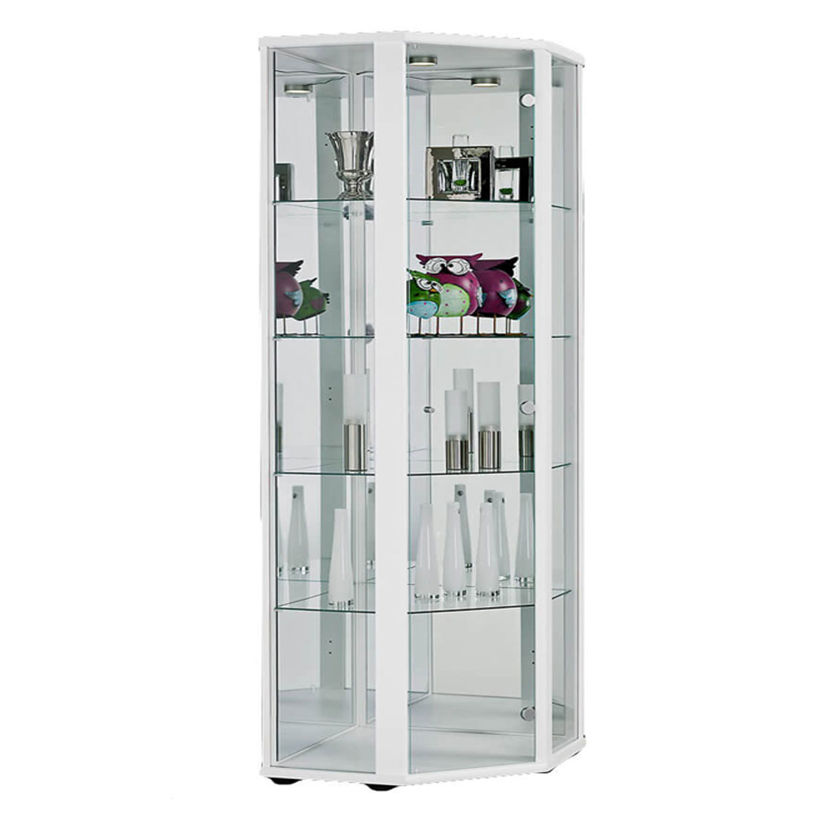 Everleigh Corner Display Rack - White - Sigrid Mills