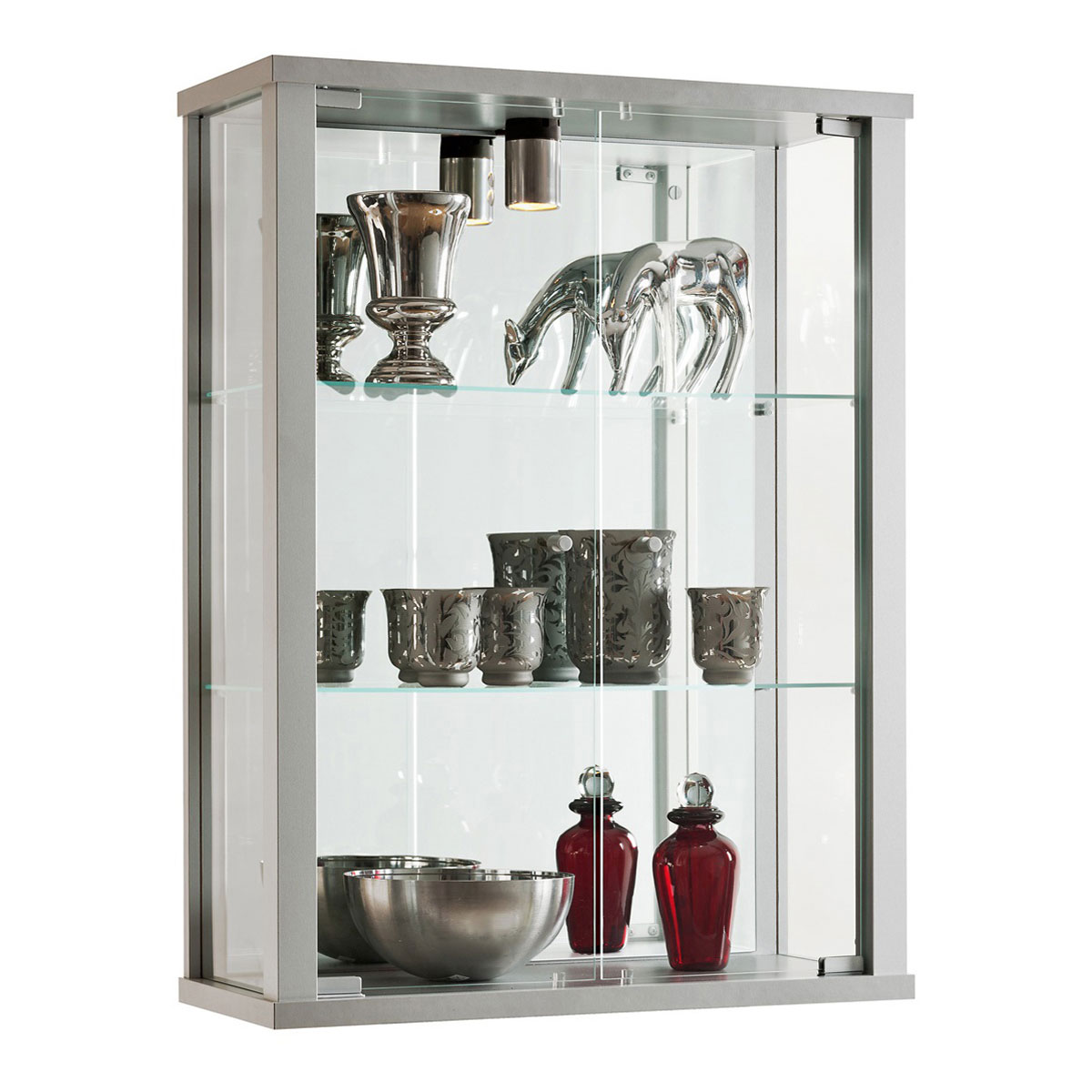 Everleigh Wall Mounted Display Unit - Silver - Sigrid Mills