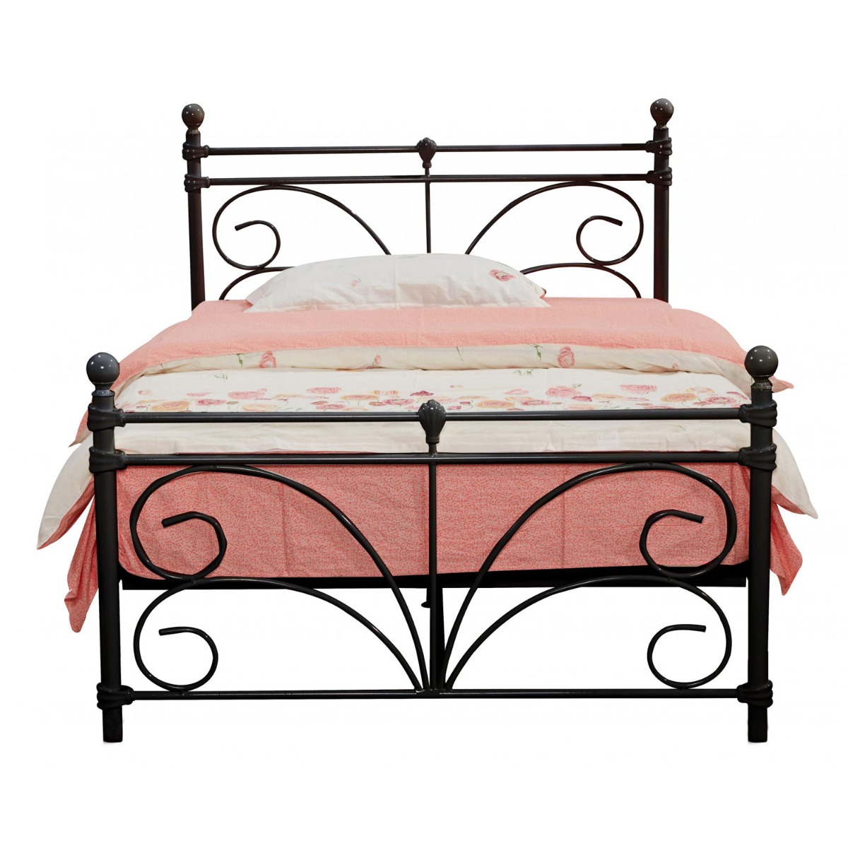 Baylor Metal Single Bed Frame - Black - Sigrid Mills