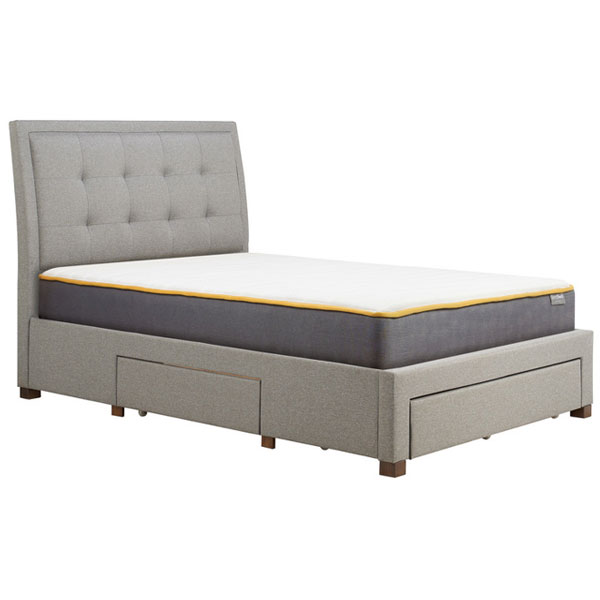 Birlea Shelby Grey 3-Drawer Bed - Kingsize 5ft - Birlea Essentials