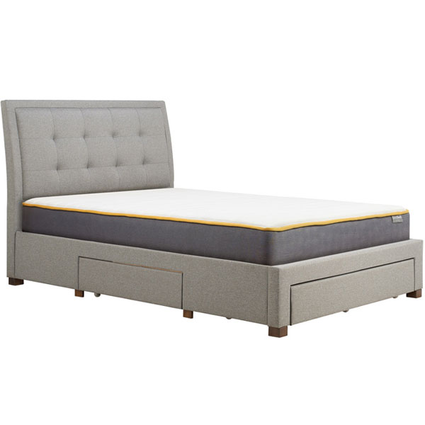 Birlea Shelby Grey 3-Drawer Bed - Double 4ft6 - Birlea Essentials