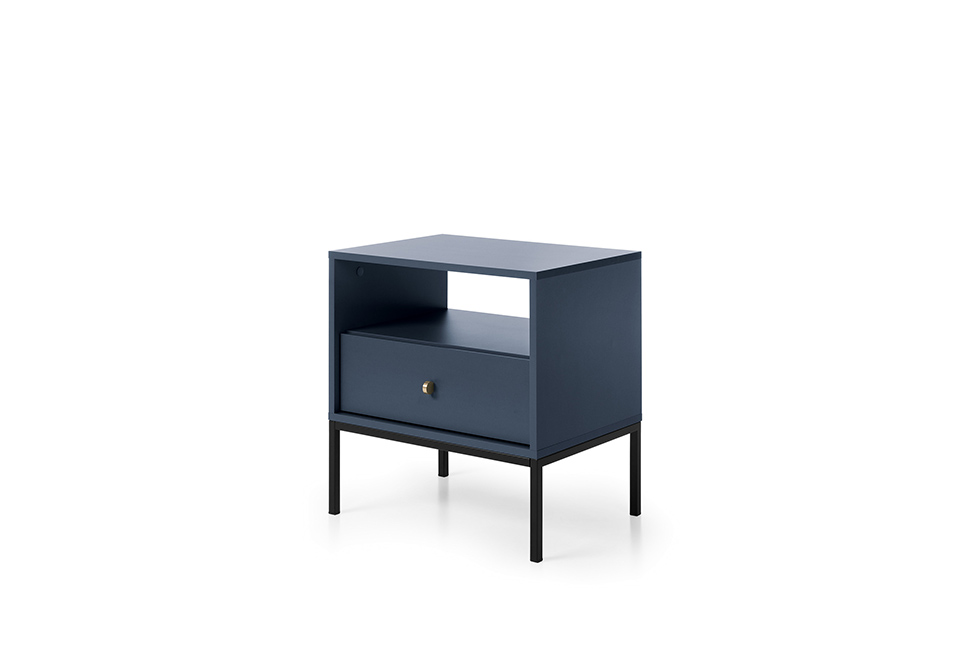 Norwich Side Table 54cm - Navy Blue - Moonlight Interiors