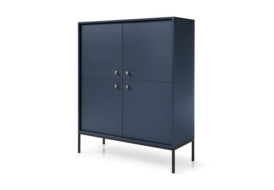 Norwich Cabinet 104cm - Navy Blue - Moonlight Interiors