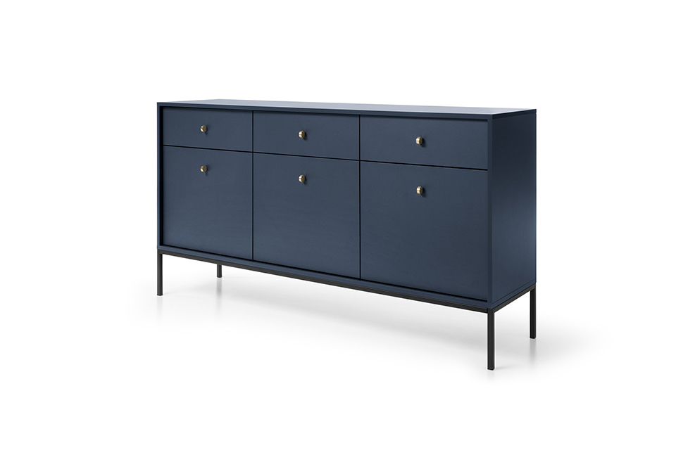 Norwich Sideboard 154cm - Navy Blue - Moonlight Interiors