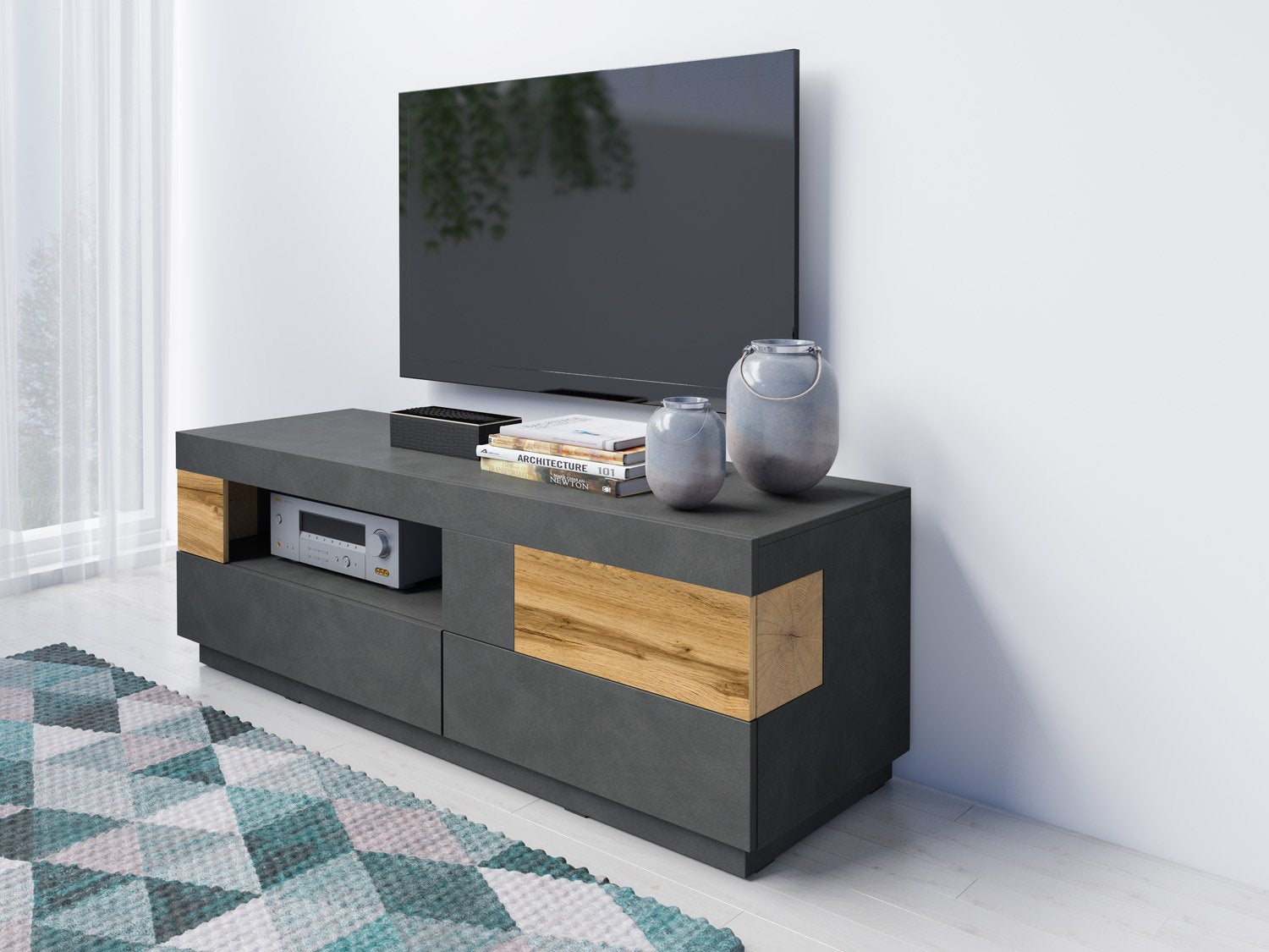 Salamandar 41 TV Cabinet Wotan Oak - Matera - Art Nest