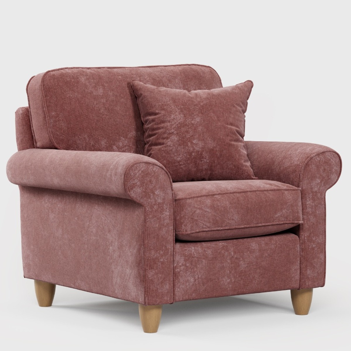 Armchair - COASTAL Fabric - Deep Terra 92cm - Edgbaston Living