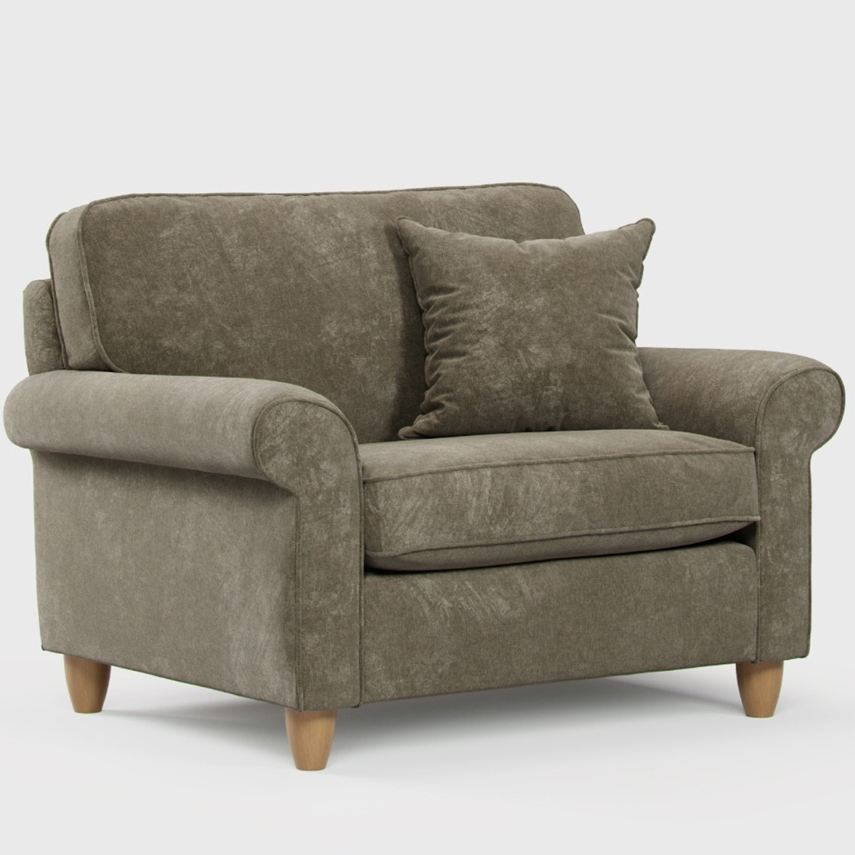 Armchair - COASTAL Fabric - Winter Moss 92cm - Edgbaston Living