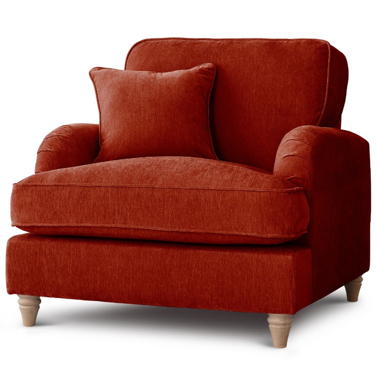 Armchair - COCOON Fabric - Apricot - Edgbaston Living