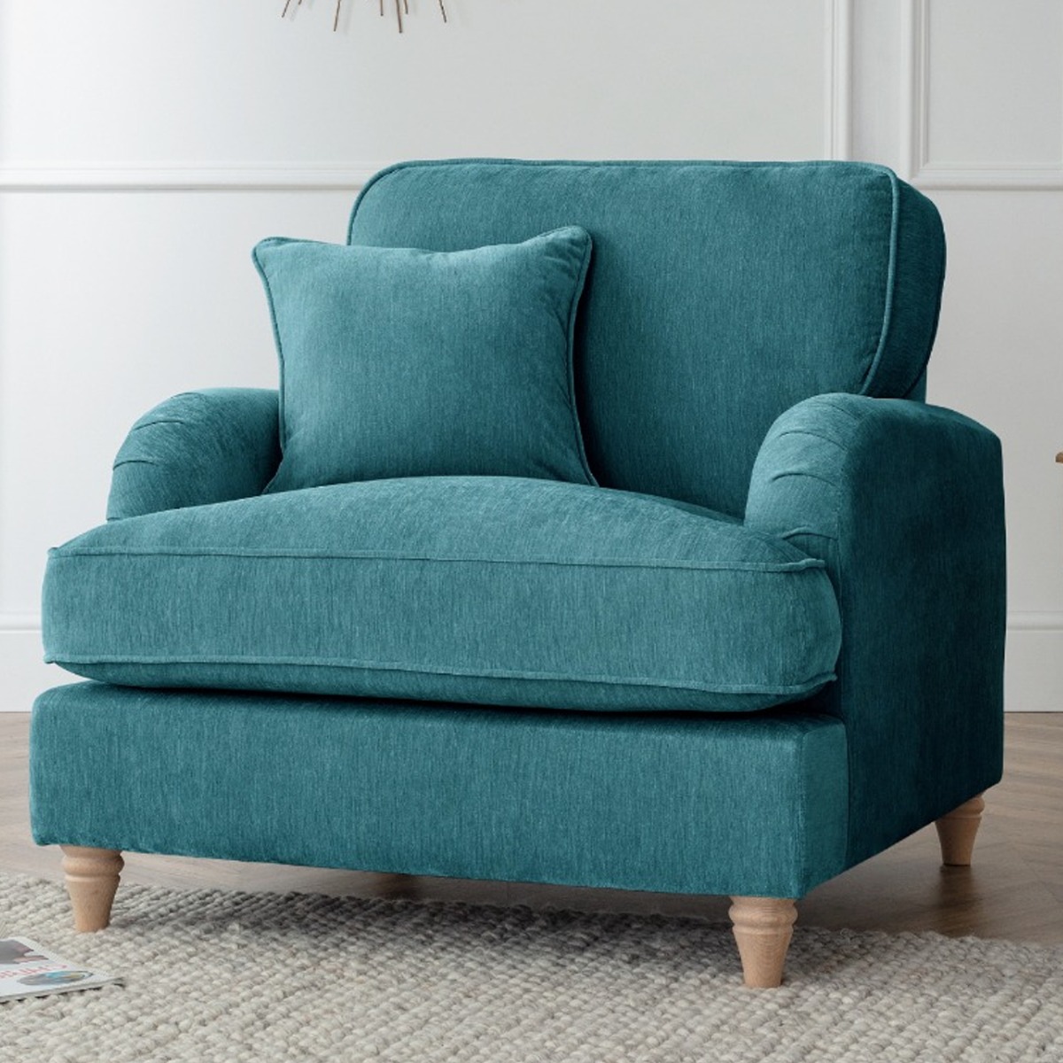 Armchair - COCOON Fabric - Emerald - Edgbaston Living