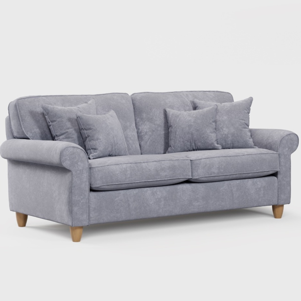 3 Seater Sofa - COASTAL Fabric - Anthracite - Edgbaston Living