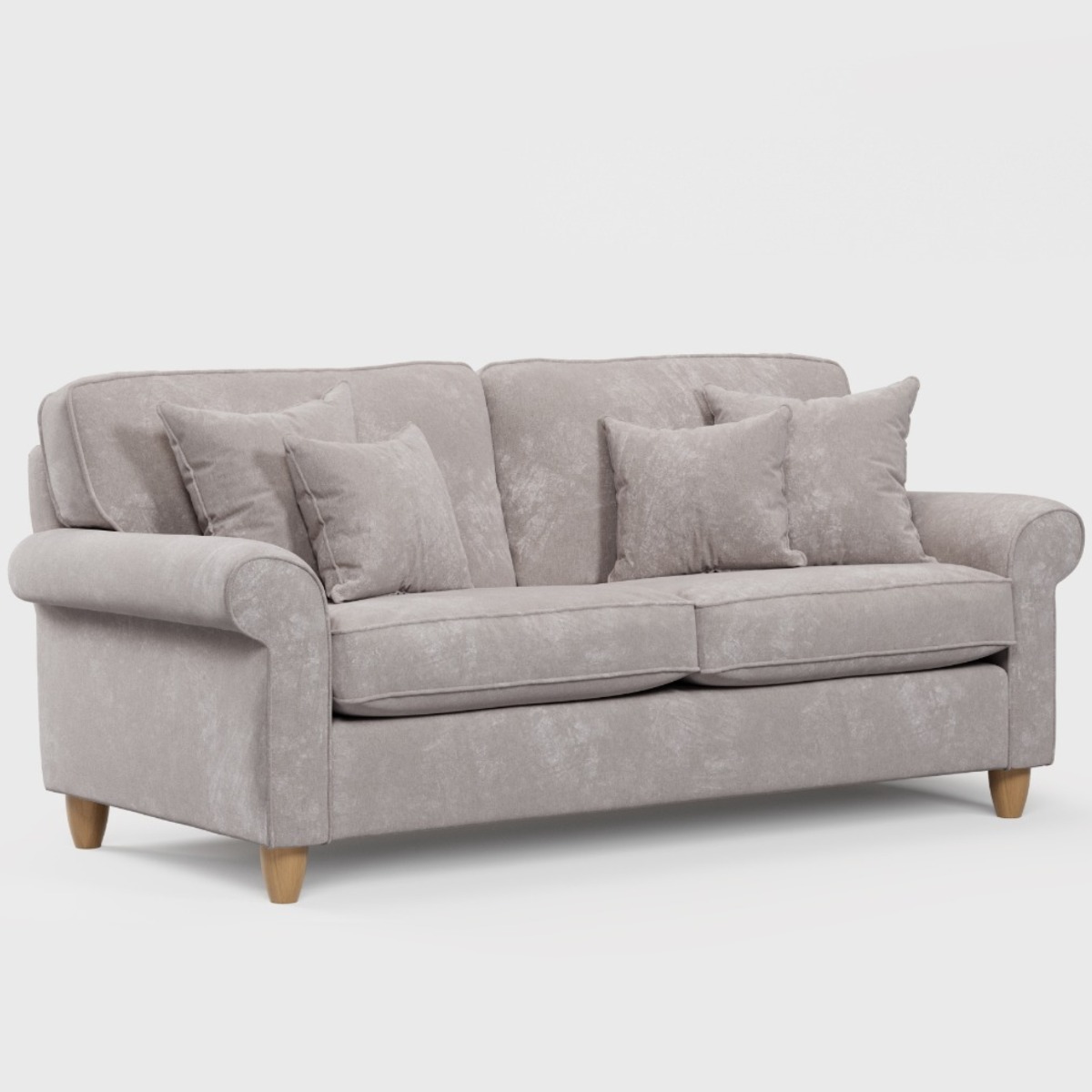 3 Seater Sofa - COASTAL Fabric - Beige - Edgbaston Living