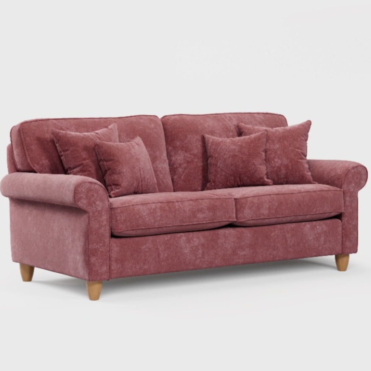 3 Seater Sofa - COASTAL Fabric - Deep Terra - Edgbaston Living
