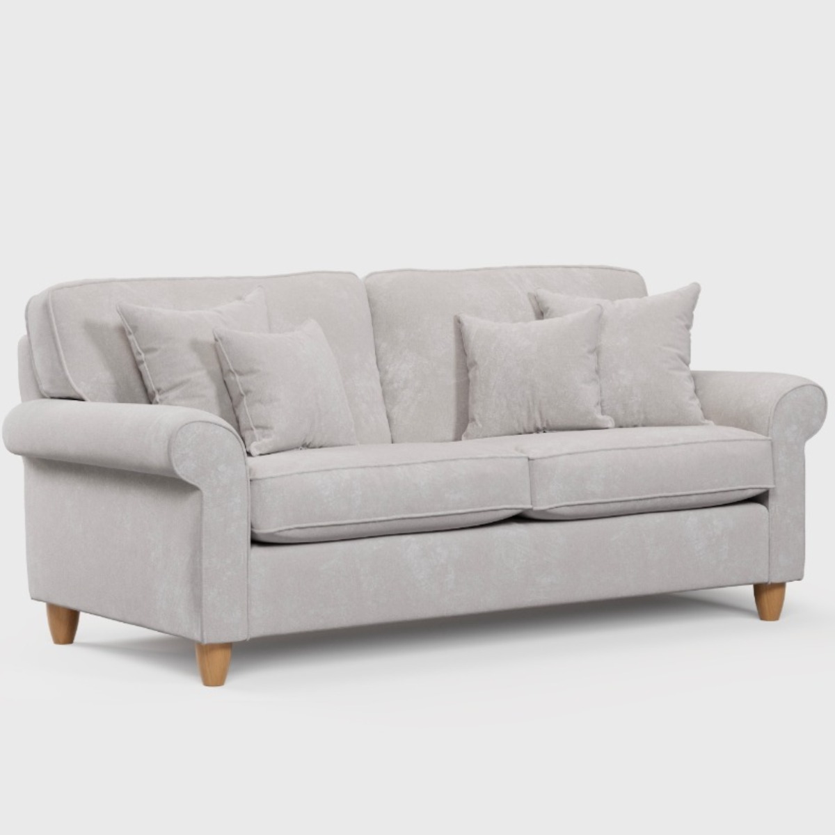 3 Seater Sofa - COASTAL Fabric - Pearl - Edgbaston Living