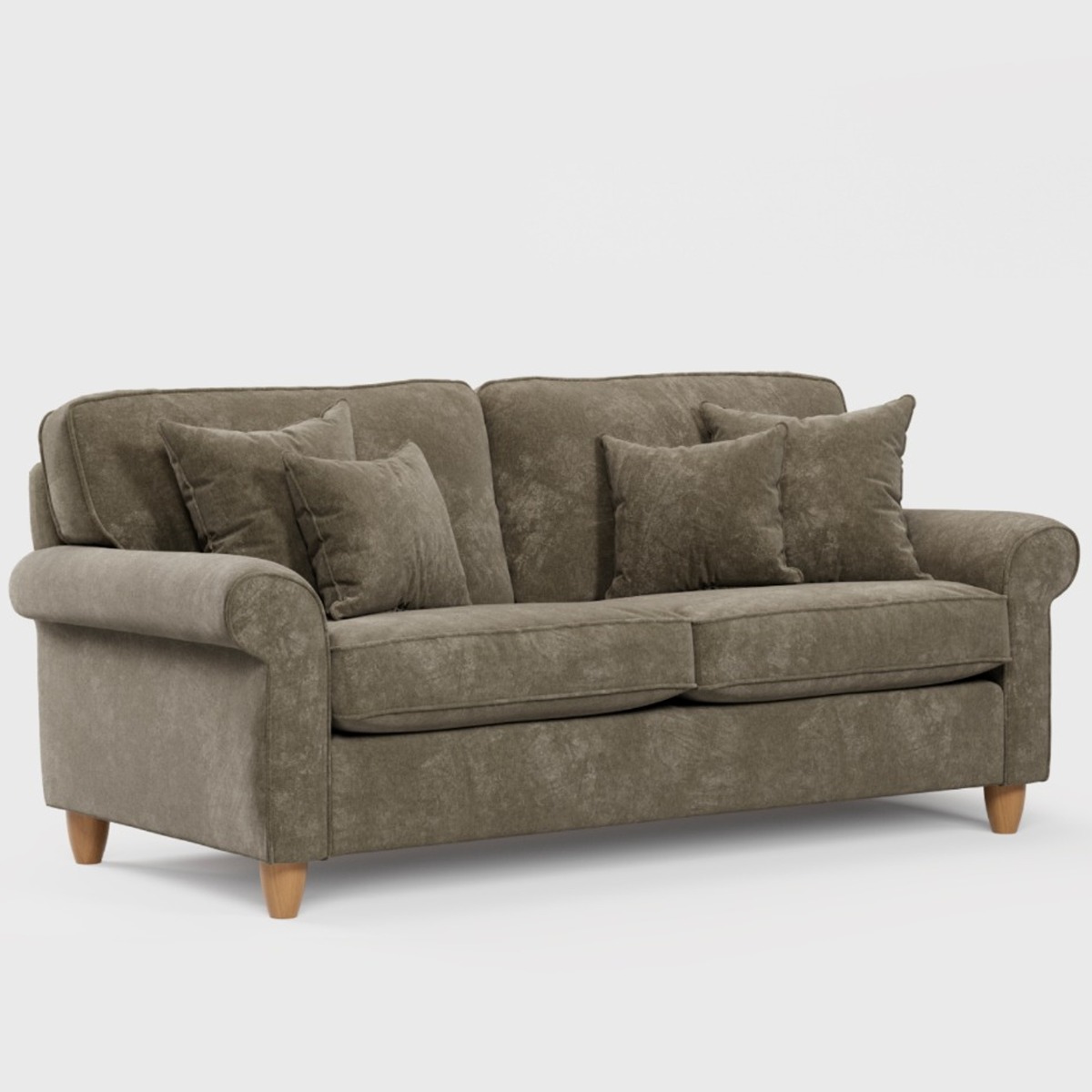 3 Seater Sofa - COASTAL Fabric - Winter Moss - Edgbaston Living
