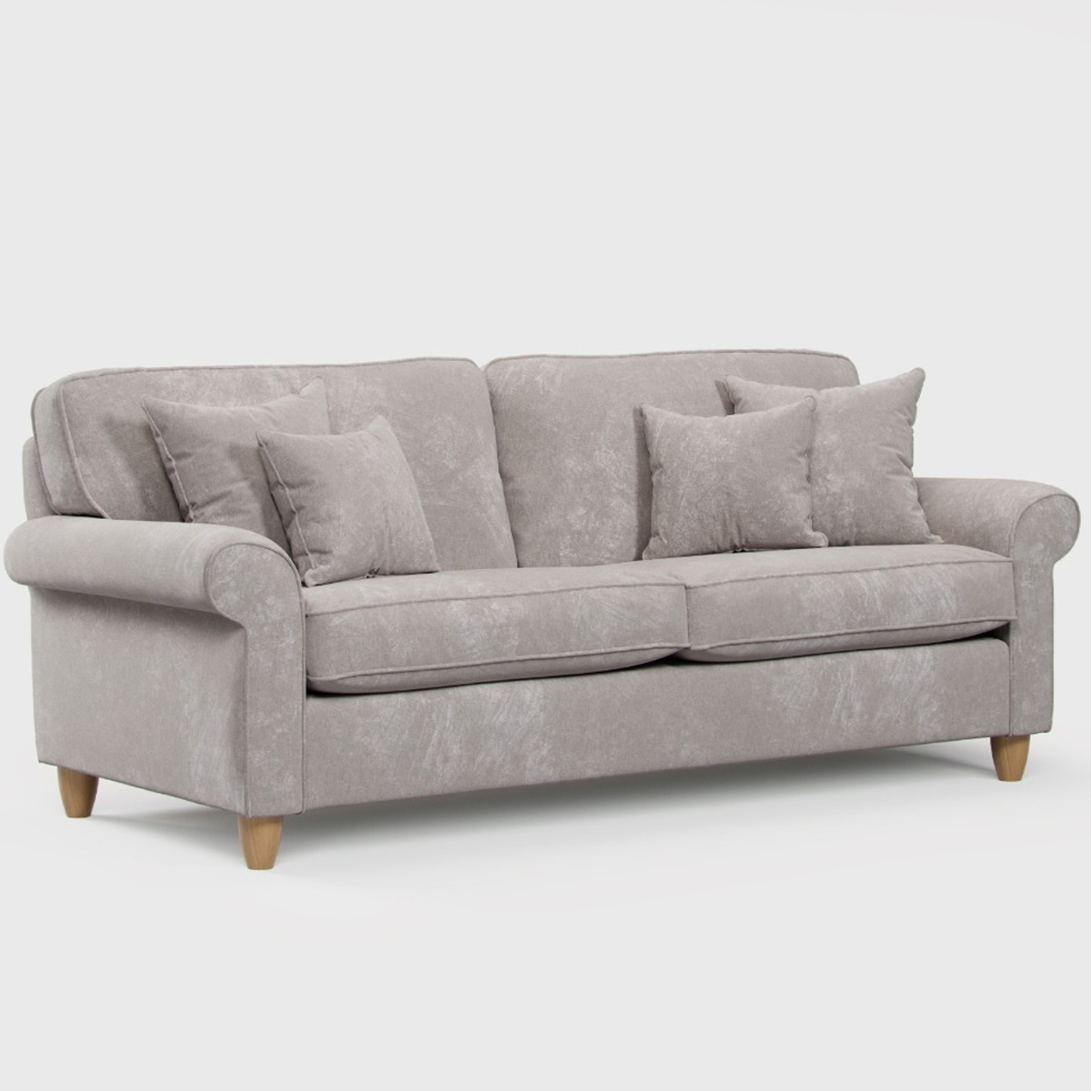 4 Seater Sofa - COASTAL Fabric - Beige - Edgbaston Living