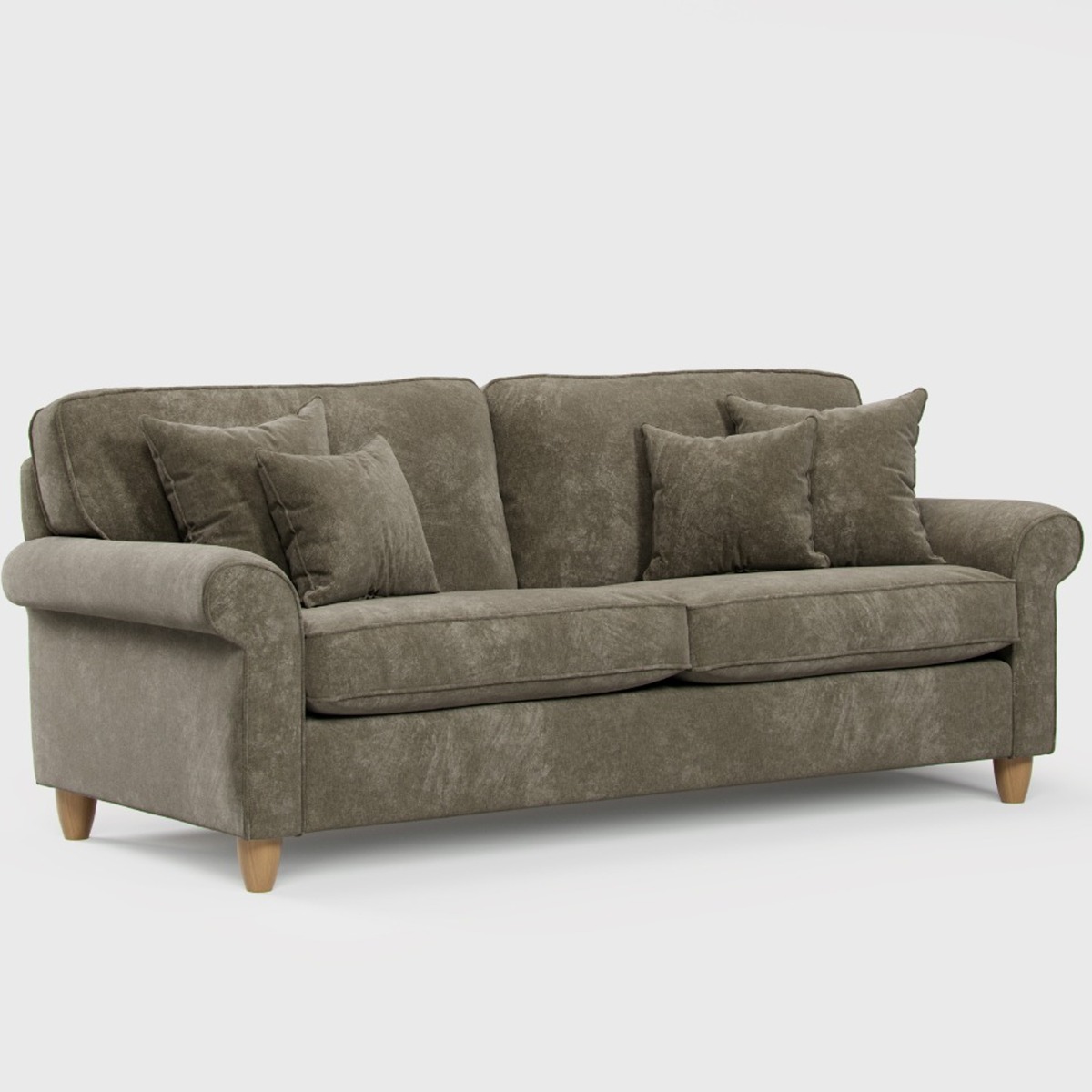 4 Seater Sofa - COASTAL Fabric - Winter Moss - Edgbaston Living