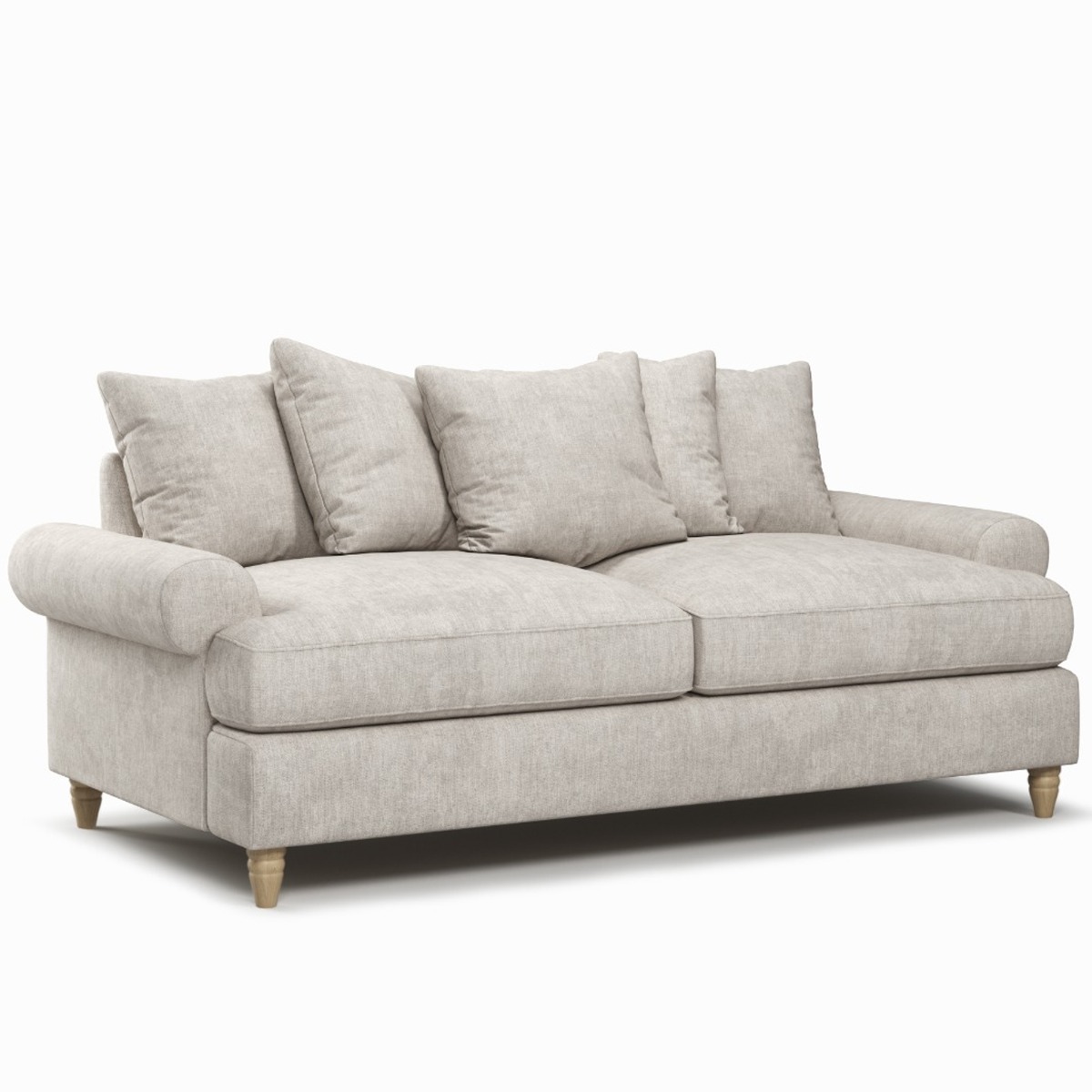 4 Seater Sofa - LUXE Fabric - Light Beige - Edgbaston Living