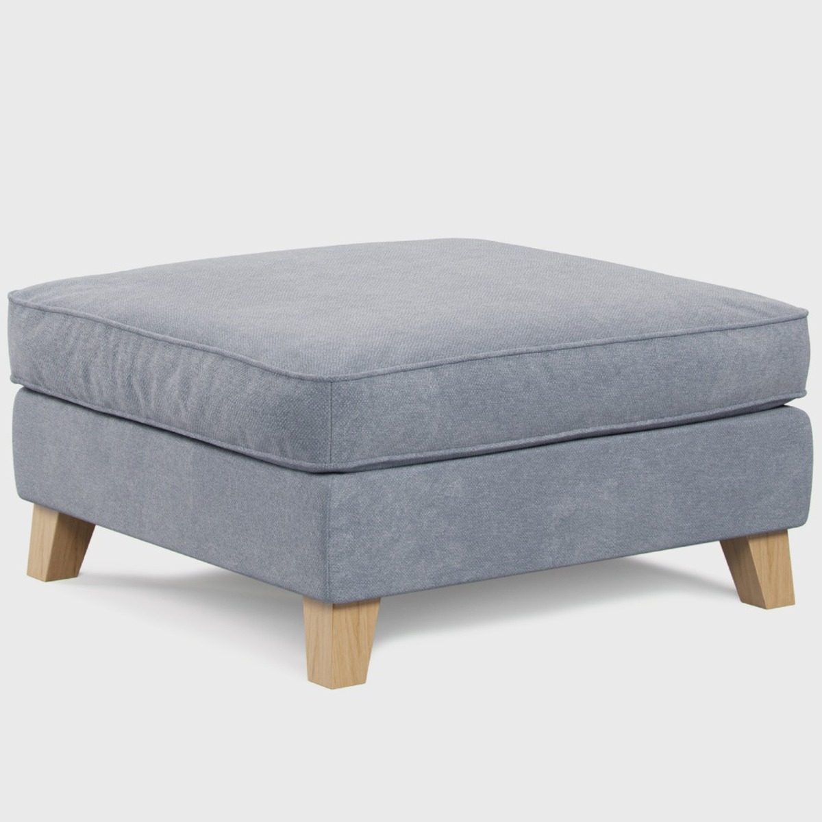 Footstool - KRISTY Fabric - Blue