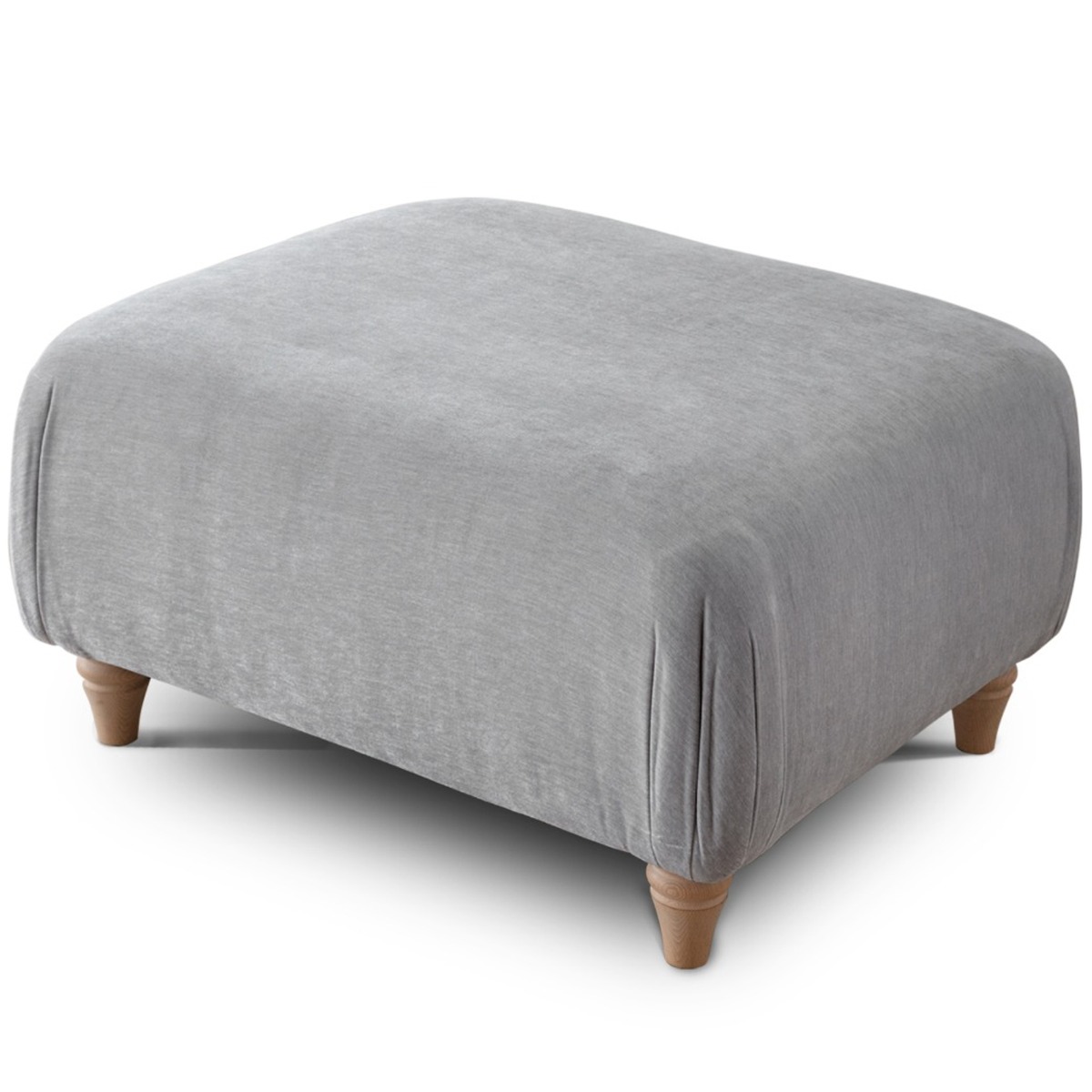 Footstool - RAYONG Fabric - Ice - Edgbaston Living