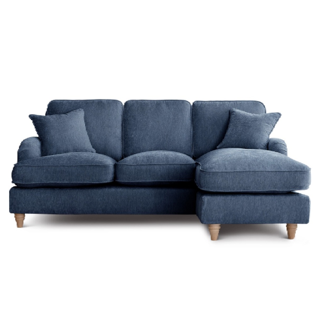 Corner Sofa - COCOON Fabric 3 Seater Left Hand Facing - Navy - Edgbaston Living