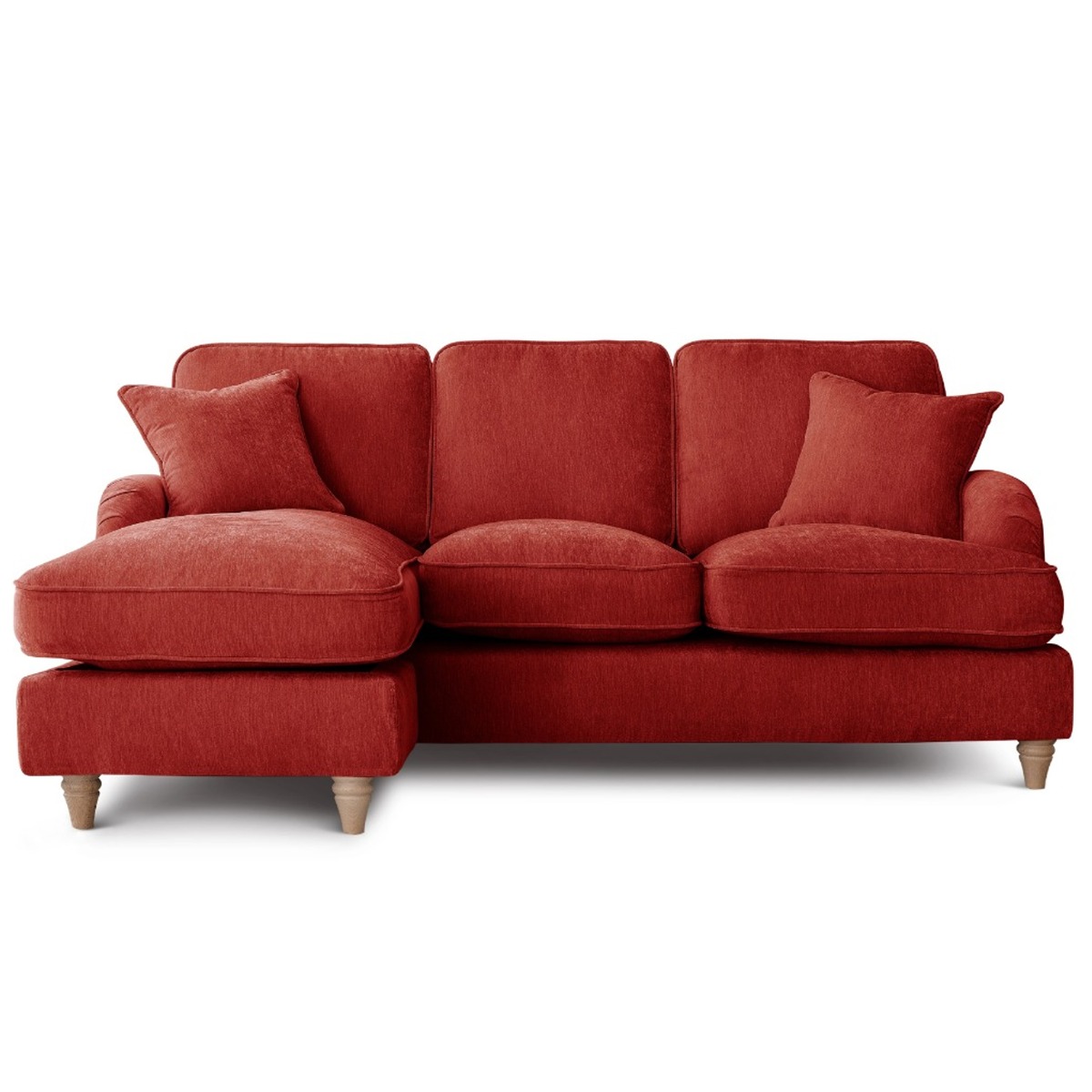 Corner Sofa - COCOON Fabric 3 Seater Right Hand Facing - Apricot - Edgbaston Living