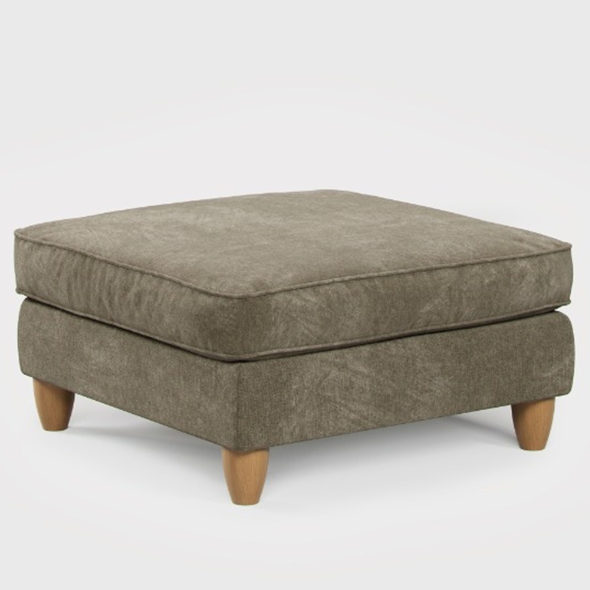 Footstool - COASTAL Fabric - Winter Moss - Edgbaston Living