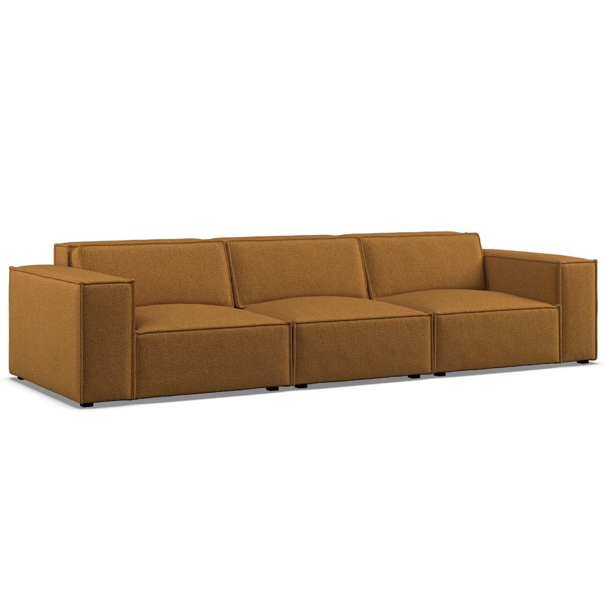 3 Seater Sofa - LUCCA Fabric Inca Gold - Edgbaston Living