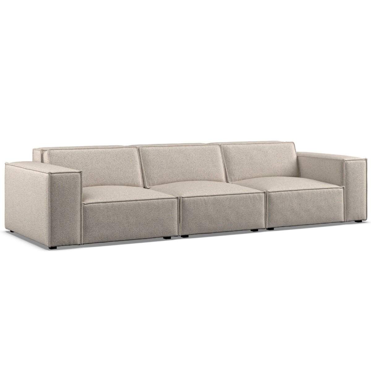 3 Seater Sofa - LUCCA Fabric Linen - Edgbaston Living