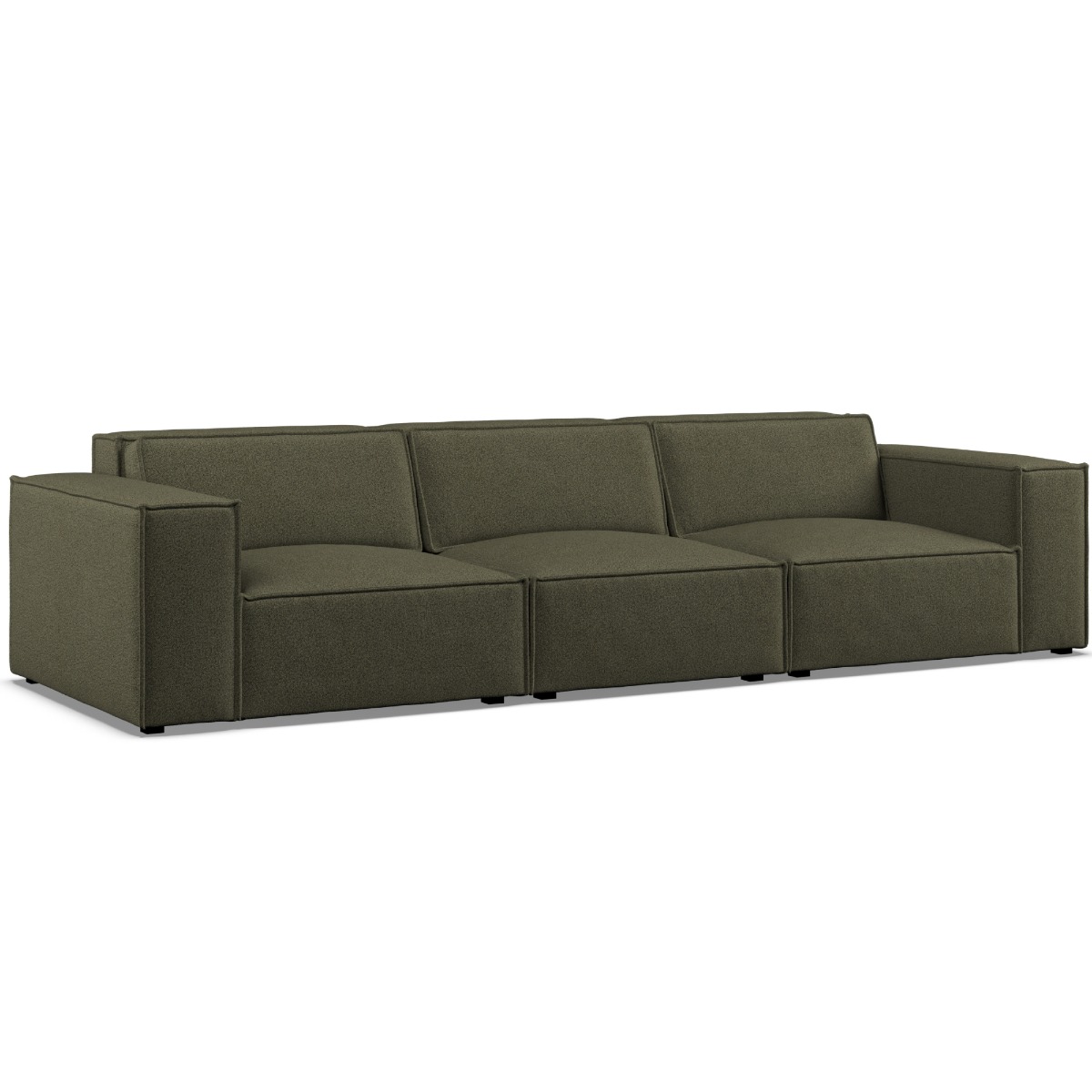 3 Seater Sofa - LUCCA Fabric Winter Moss - Edgbaston Living