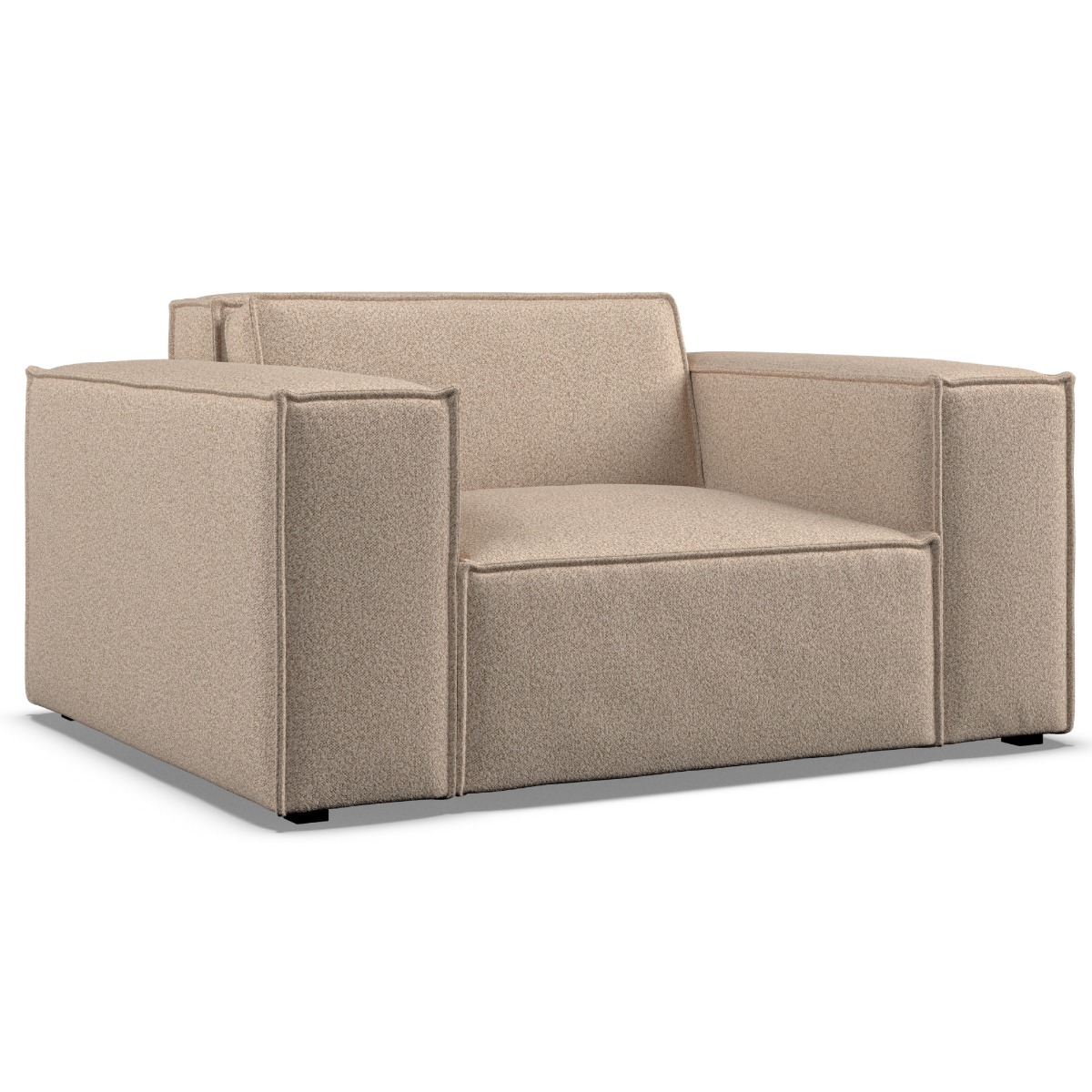 Armchair - LUCCA Fabric Beige - Edgbaston Living