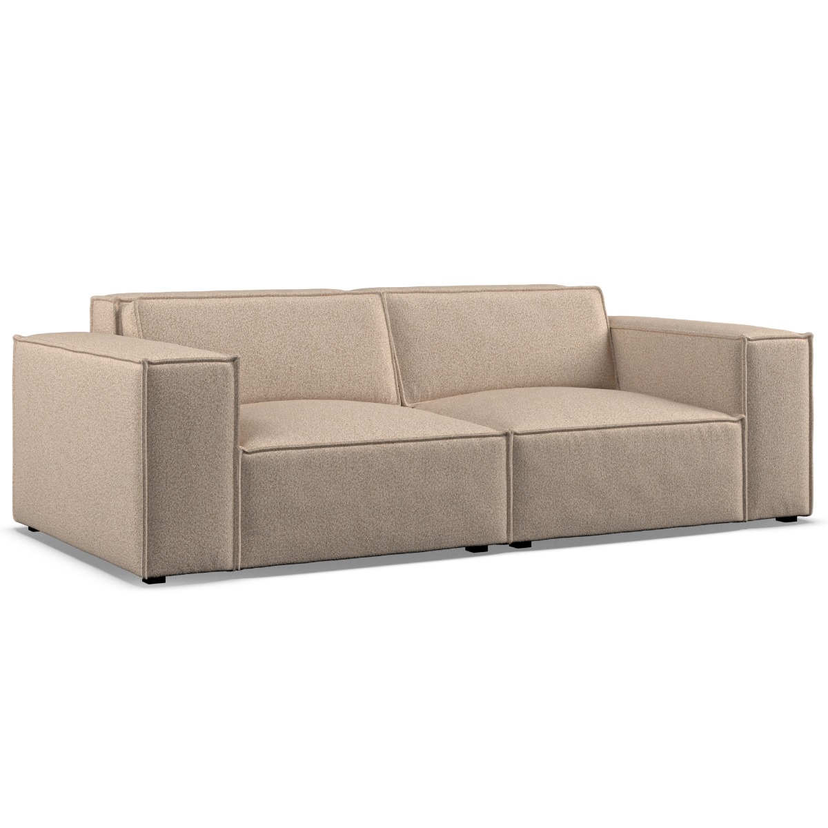 LUCCA Fabric 2 Seater Sofa - Beige