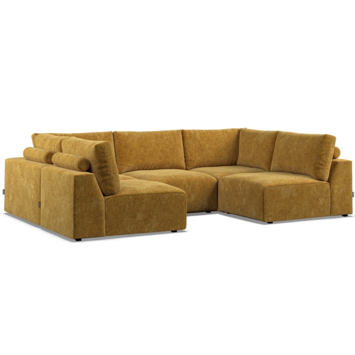 Corner Sofa - GRAZ Fabric 5 Seater U Shaped - Sunny - Edgbaston Living