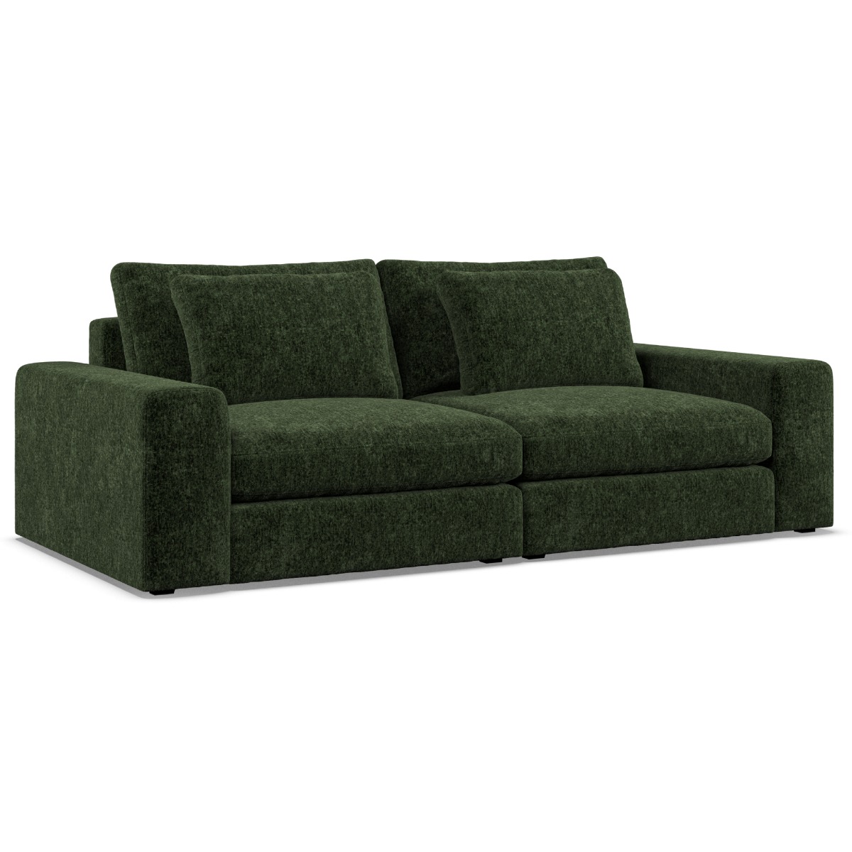 2 Seater Sofa - SOVA Fabric Bottle Green - Edgbaston Living