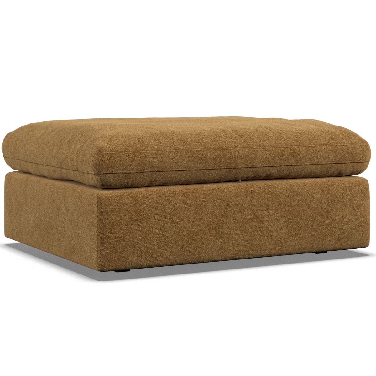Footstool - OBLAK Fabric Amber - Edgbaston Living