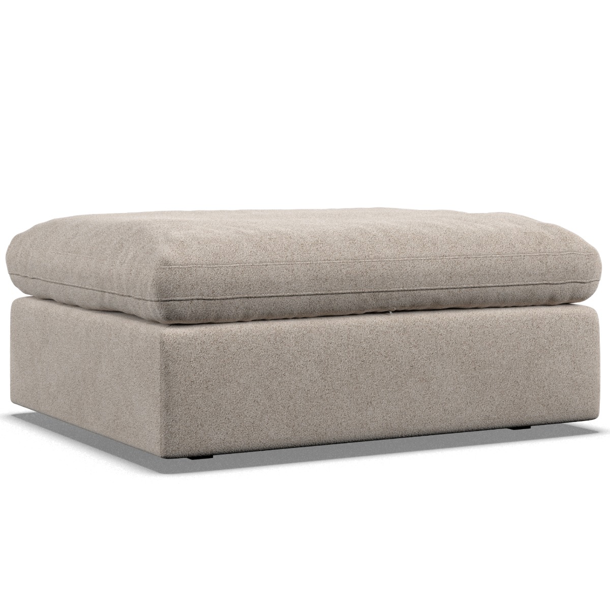 Footstool - OBLAK Fabric Fossil - Edgbaston Living