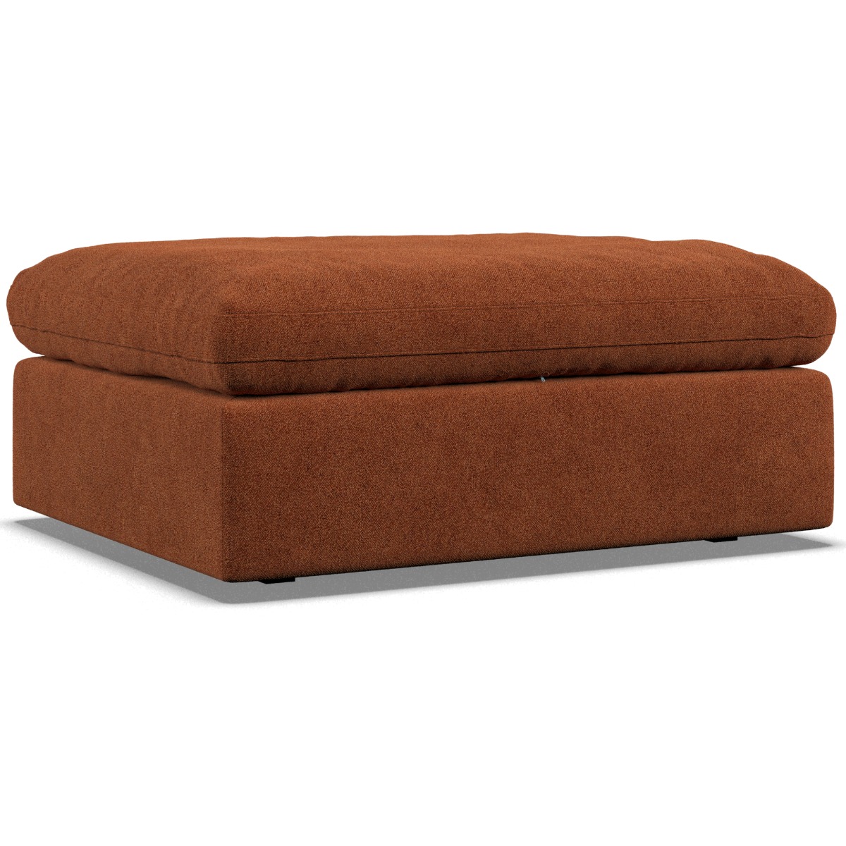 Footstool - OBLAK Fabric Saffron - Edgbaston Living