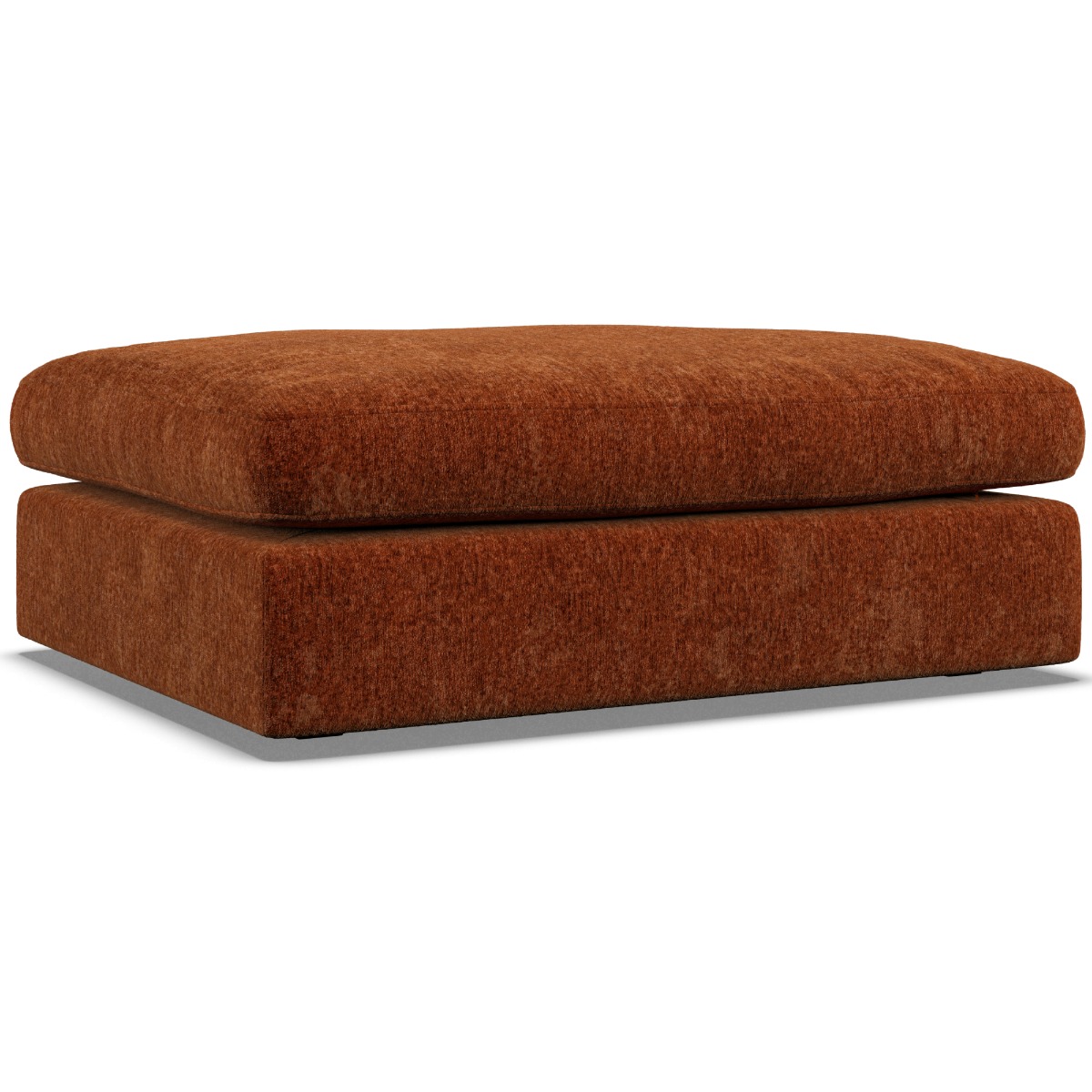 Footstool - SOVA Fabric Deep Terra - Edgbaston Living