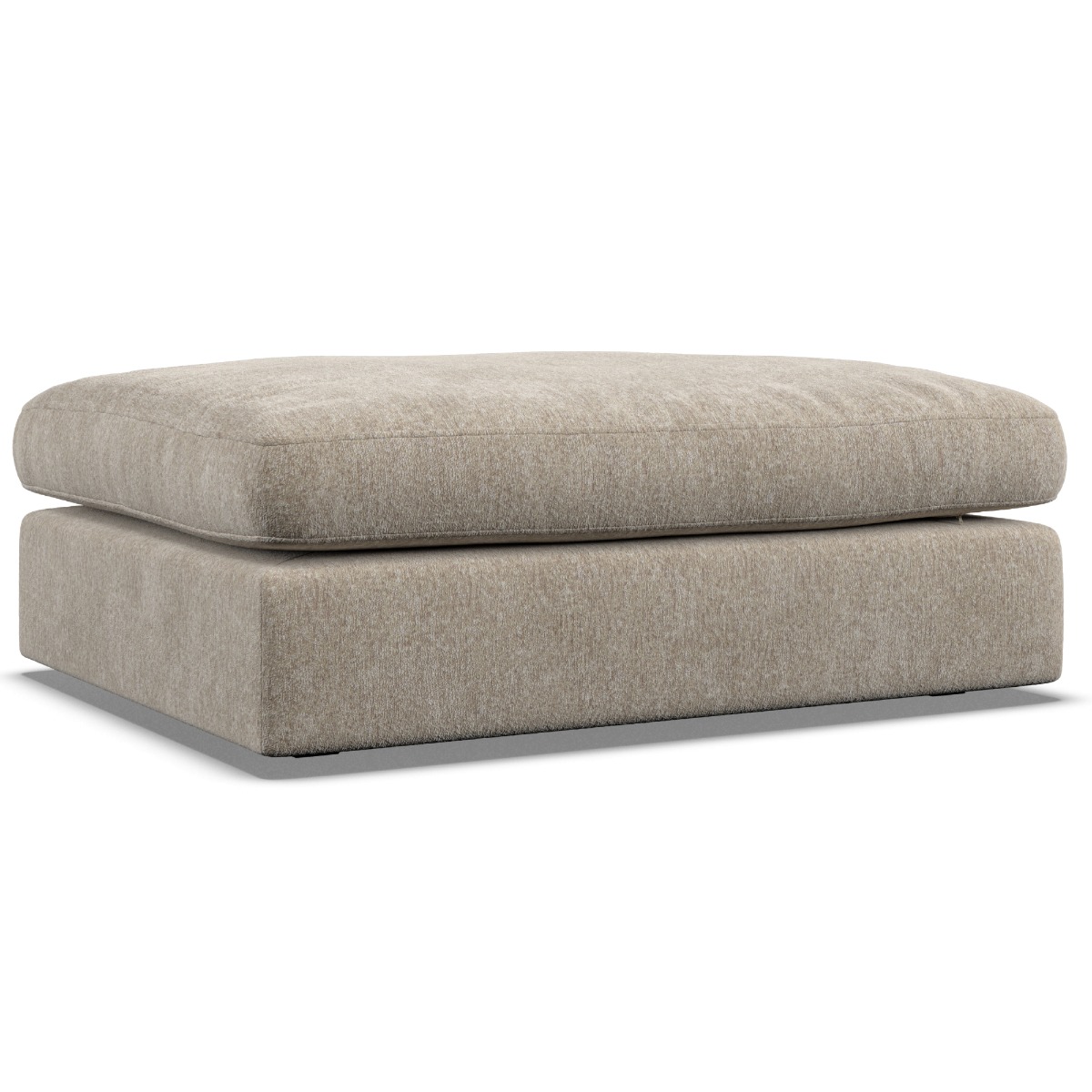 Footstool - SOVA Fabric Pearl - Edgbaston Living