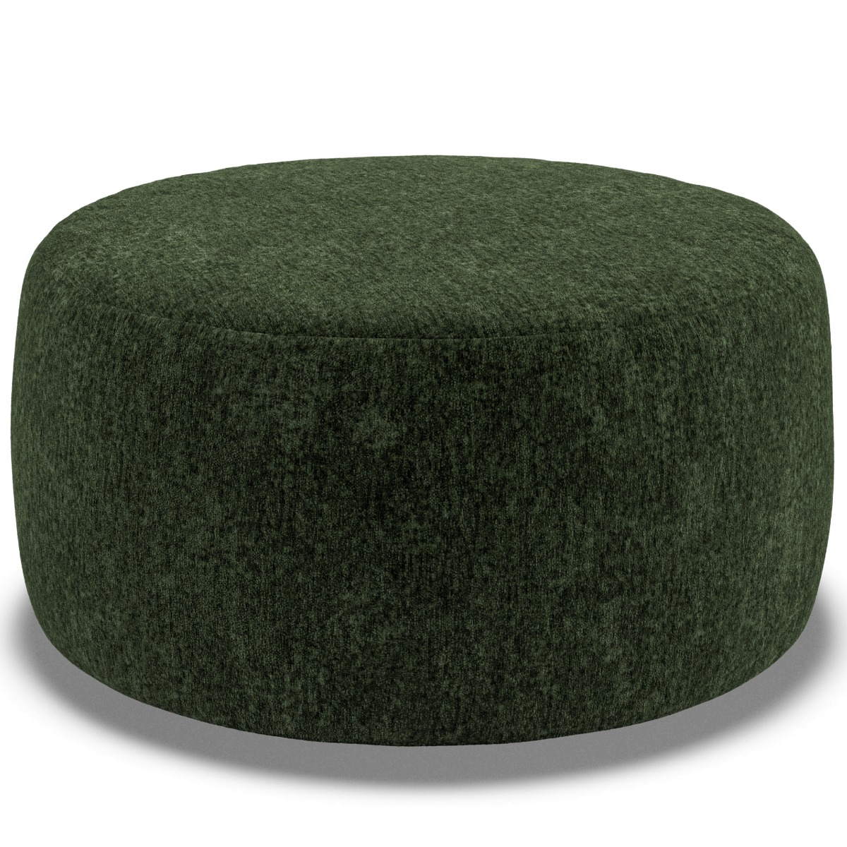 Footstool - GRAZ Fabric Bottle Green - Edgbaston Living