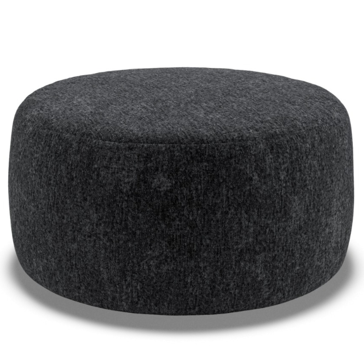 Footstool - GRAZ Fabric Black - Edgbaston Living