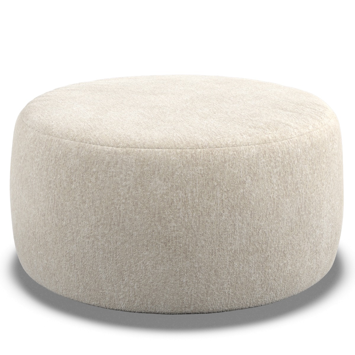 Footstool - GRAZ Fabric Ivory - Edgbaston Living