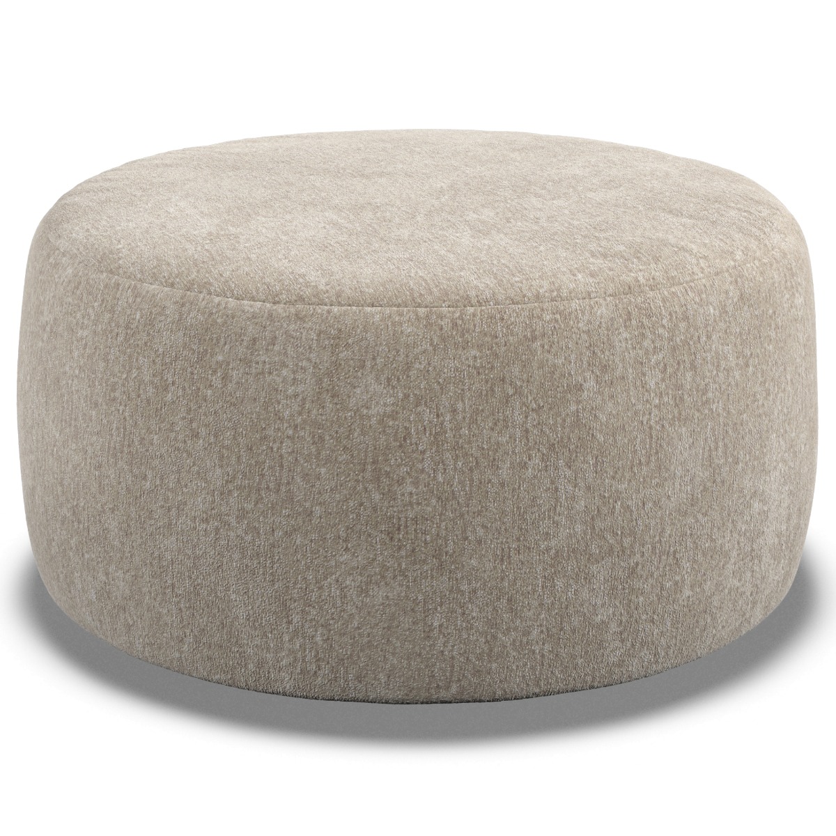 Footstool - GRAZ Fabric Pearl - Edgbaston Living