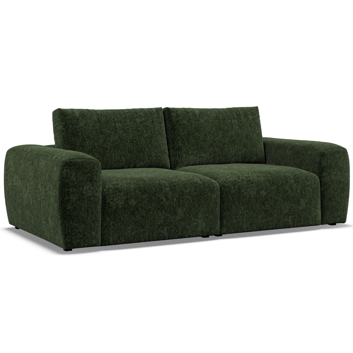 2 Seater Sofa - GRAZ Fabric Bottle Green - Edgbaston Living
