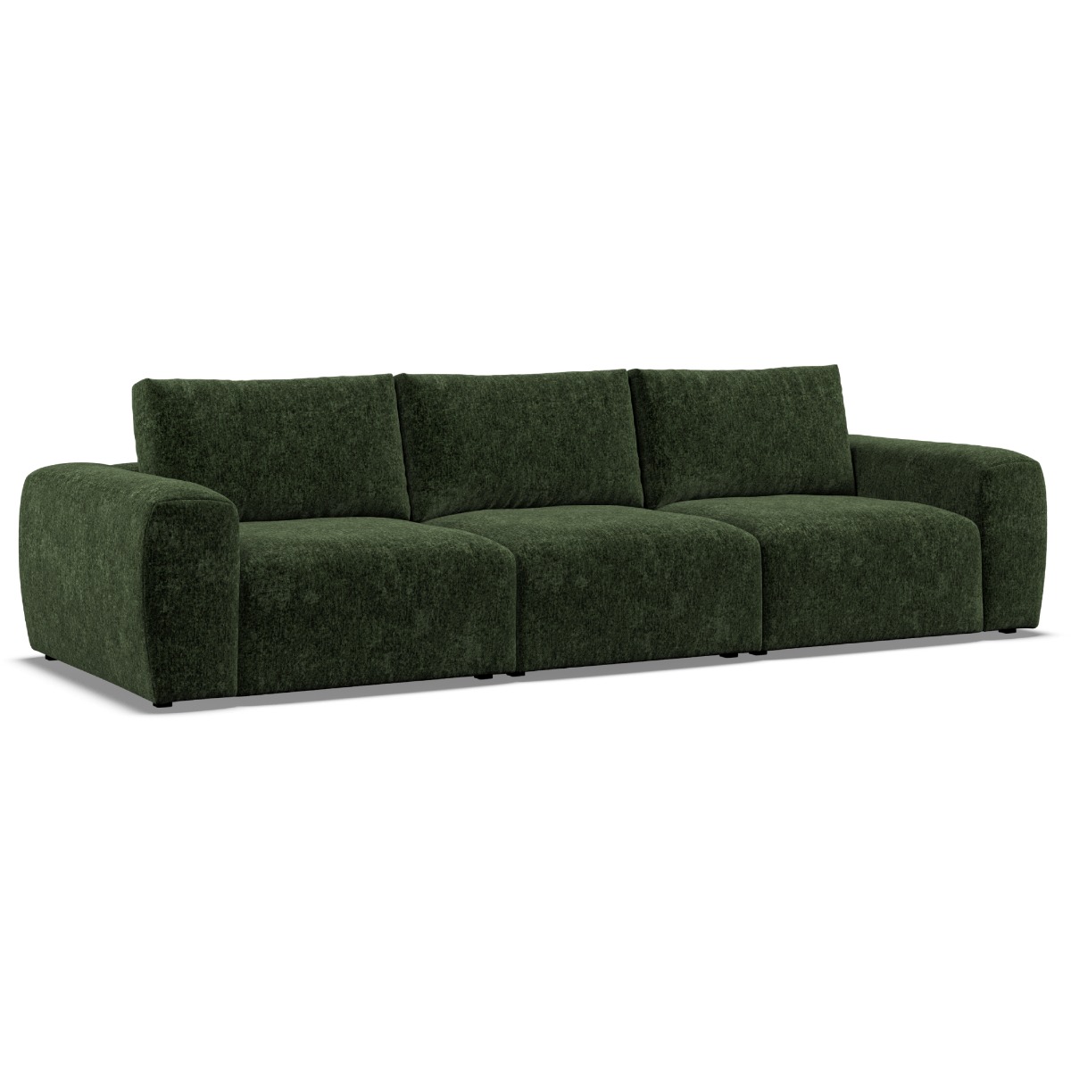 3 Seater Sofa - GRAZ Fabric Bottle Green - Edgbaston Living
