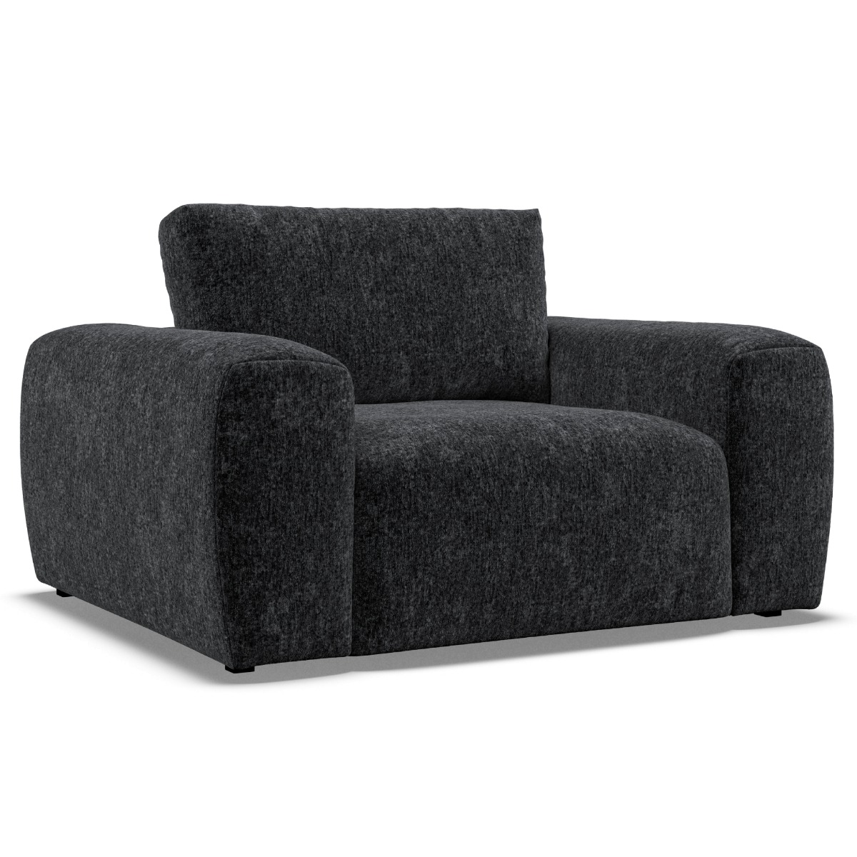 Armchair - GRAZ Fabric Black - Edgbaston Living