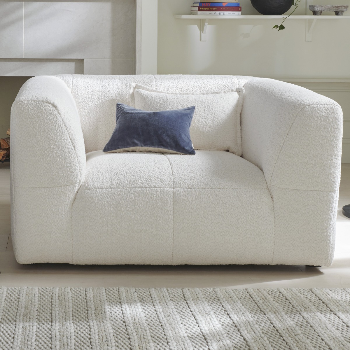 Armchair - ESSAOUIRA Fabric Coconut Milk - Edgbaston Living