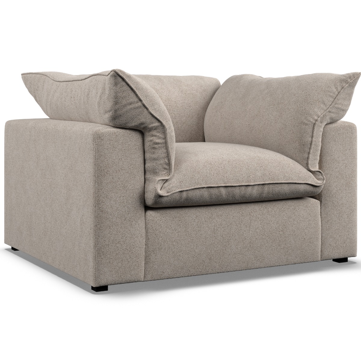 Armchair - PUEBLA Fabric Fossil - Edgbaston Living