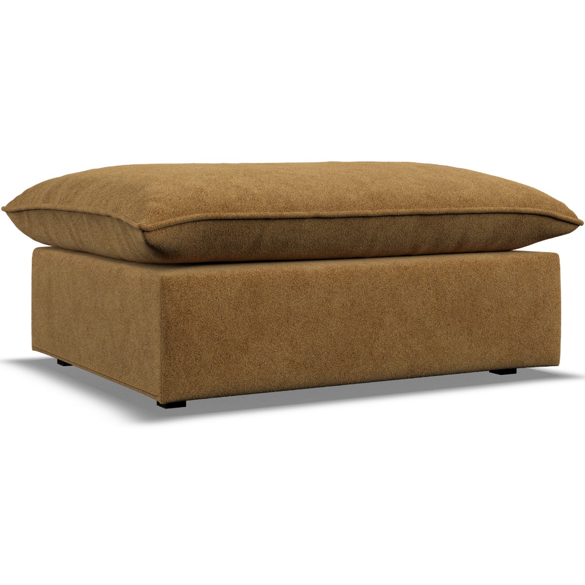 Footstool - PUEBLA Fabric Amber - Edgbaston Living